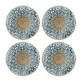 Bonna China Española dia.10.5"  Round Decorated Porcelain Plate (Set of 4)